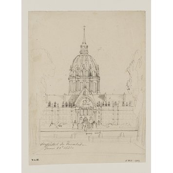 Tableau Mural William Callow - La Tour De César, Château De Warwick - Toile/cadre Prêt à Accrocher