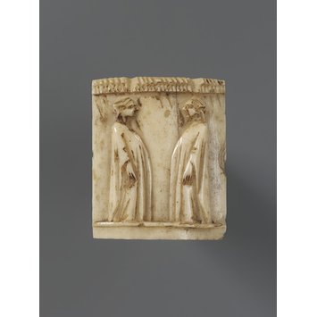 Panel - Two standing figures Panel - Two standing figures
