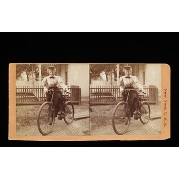 Photograph - Portrait of a woman on a bicycle Photograph - Portrait of a woman on a bicycle