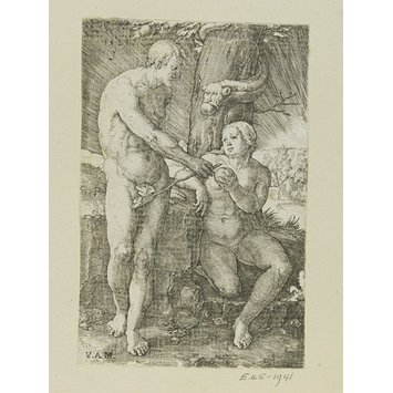 Print - Eve tempting Adam Print - Eve tempting Adam