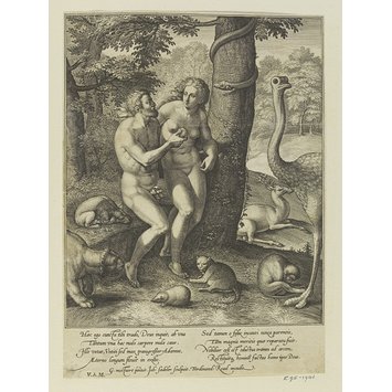 Print - Eve tempting Adam Print - Eve tempting Adam