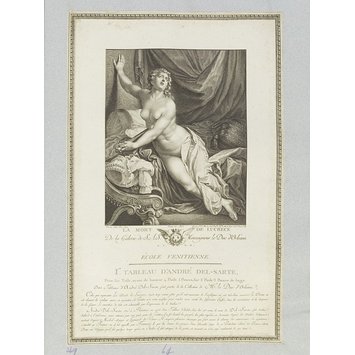 Print - The Death of Lucretia Print - The Death of Lucretia