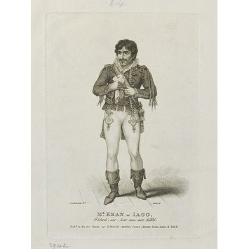 Print - Mr. Kean as Iago Print - Mr. Kean as Iago