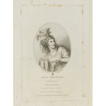 Print - Miss Brunton in the character of Horatia Print - Miss Brunton in the character of Horatia