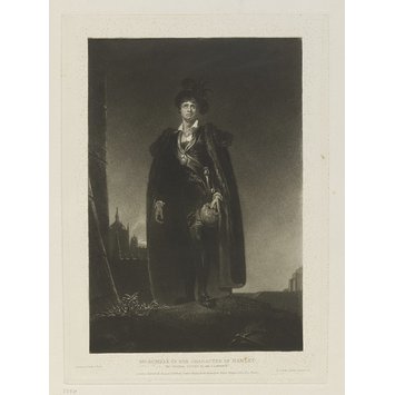 Print - Mr. Kemble in the character of Hamlet Print - Mr. Kemble in the character of Hamlet