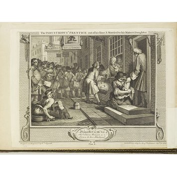 Print - The Effects of Idleness and Industry, exemplified in the conduct of two fellow-'prentices Print - The Effects of Idleness and Industry, exemplified in the conduct of two fellow-'prentices