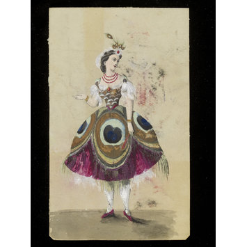Design for a fancy-dress costume - Peacock Design for a fancy-dress costume - Peacock