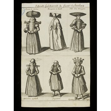 Print - Differents habillements de femmes de Strasbourg Print - Differents habillements de femmes de Strasbourg