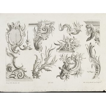 Design for rococo ornament Design for rococo ornament