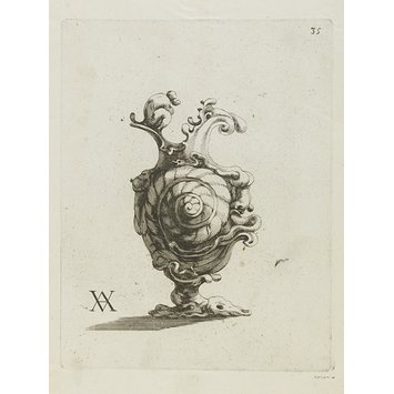 Print - Modelli artificiosi di vasi diversi d'argento Print - Modelli artificiosi di vasi diversi d'argento