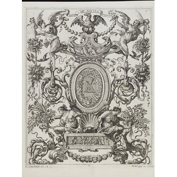 Etching - Livre De Diverses Grotesques Peintes Dans Le Cabinet Et Bains De La Reyne Regente, Au Palais Royal etc. Etching - Livre De Diverses Grotesques Peintes Dans Le Cabinet Et Bains De La Reyne Regente, Au Palais Royal etc.