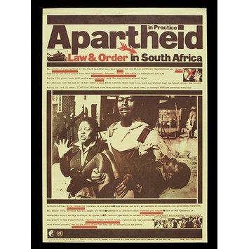 Poster - Apartheid in Practice: Law and Order Poster - Apartheid in Practice: Law and Order