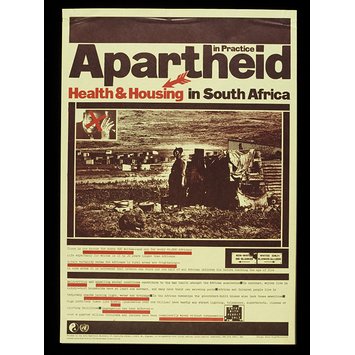 Poster - Apartheid in Practice: Health and Housing Poster - Apartheid in Practice: Health and Housing