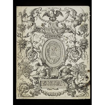 Etching - Livre De Diverses Grotesques Peintes Dans Le Cabinet Et Bains De La Reyne Regente, Au Palais Royal etc. Etching - Livre De Diverses Grotesques Peintes Dans Le Cabinet Et Bains De La Reyne Regente, Au Palais Royal etc.