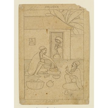 Drawing - Ram Das the cobbler Drawing - Ram Das the cobbler