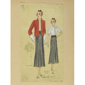Fashion design - Hiver 1934-35, Été, 1935, Costumes et Manteaux Fashion design - Hiver 1934-35, Été, 1935, Costumes et Manteaux