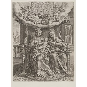 Print - The Virgin and Child with Saint Anne Print - The Virgin and Child with Saint Anne