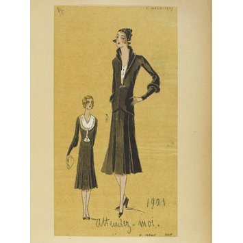 Fashion design - Été 1930, Costumes et Manteaux Fashion design - Été 1930, Costumes et Manteaux