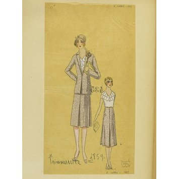 Fashion design - Été 1930, Costumes et Manteaux Fashion design - Été 1930, Costumes et Manteaux