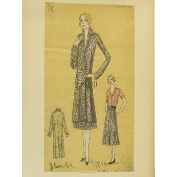 Fashion design - Été 1930, Costumes et Manteaux Fashion design - Été 1930, Costumes et Manteaux