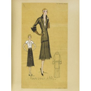 Fashion design - Été 1930, Costumes et Manteaux Fashion design - Été 1930, Costumes et Manteaux
