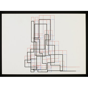 plotter drawing - Achsenparalleler Polygonzug plotter drawing - Achsenparalleler Polygonzug
