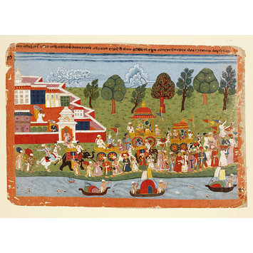 Painting - Krishna and Balarama Painting - Krishna and Balarama