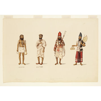 Painting - Four male ascetics Painting - Four male ascetics