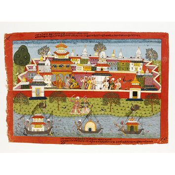 Painting - Krishna and Jambhavati Painting - Krishna and Jambhavati