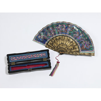 silk fan and box silk fan and box