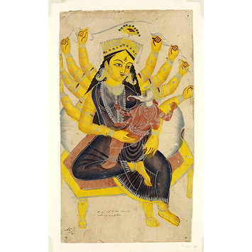 Painting - Durga and Ganesha Painting - Durga and Ganesha