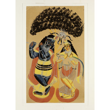 Painting - Krishna and Balarama Painting - Krishna and Balarama