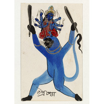 Painting - Ugrachandra and Hanuman Painting - Ugrachandra and Hanuman