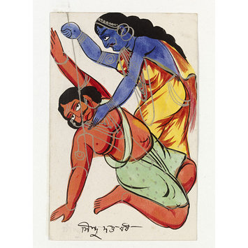 Painting - Devi and Sindhu Painting - Devi and Sindhu