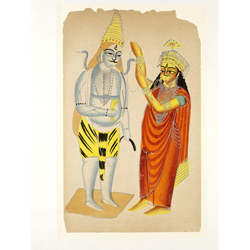 Painting - Parvati and Shiva Painting - Parvati and Shiva
