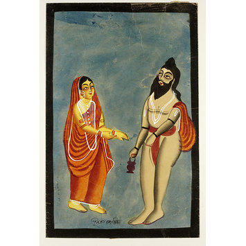 Painting - Ravana and Sita Painting - Ravana and Sita