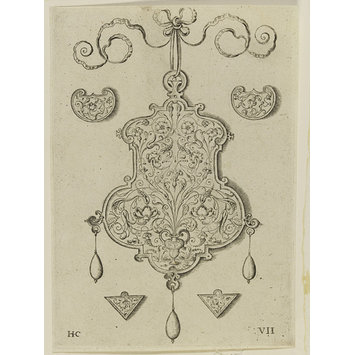 Design for a pendant - Antverpiae apvd Theodor Gallaevm cvm privilegio Design for a pendant - Antverpiae apvd Theodor Gallaevm cvm privilegio