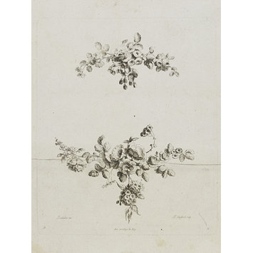 Design for a flower arrangement - Collections De Cul de Lampes et Fleurons Design for a flower arrangement - Collections De Cul de Lampes et Fleurons