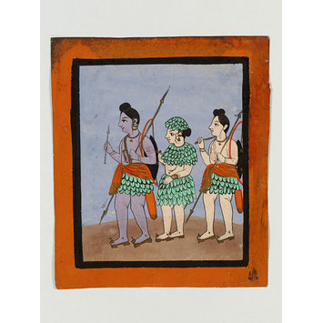 Drawing - Rama, Sita and Lakshman Drawing - Rama, Sita and Lakshman