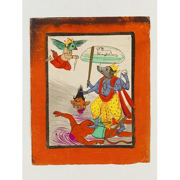 Drawing - Vishnu as Varaha Drawing - Vishnu as Varaha