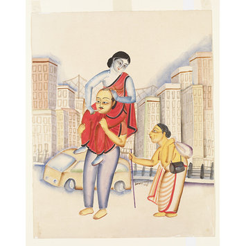 Kalighat painting - Revisiting Kaliyug Kalighat painting - Revisiting Kaliyug