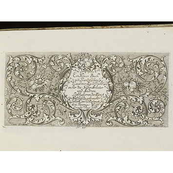 Etching with engraving - Ein Neües Buch mit Französischem Laubwerck und Früchten Etching with engraving - Ein Neües Buch mit Französischem Laubwerck und Früchten