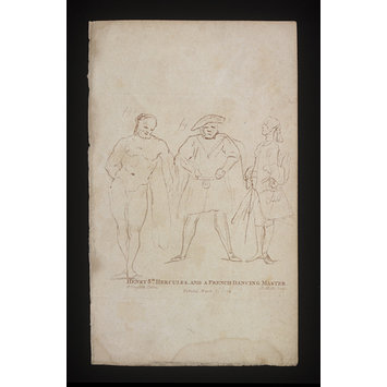 Print - Henry 8th, Hercules, and a French Dancing Master Print - Henry 8th, Hercules, and a French Dancing Master
