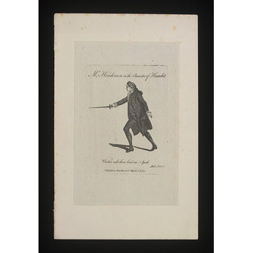 Print - Mr. Henderson in the character of Hamlet Print - Mr. Henderson in the character of Hamlet