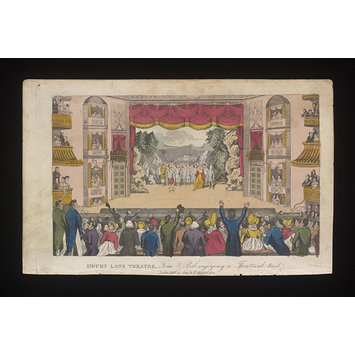 Print - 'DRURY LANE THEATRE. Tom & Bob enjoying a Theatrical treat' Print - 'DRURY LANE THEATRE. Tom & Bob enjoying a Theatrical treat'