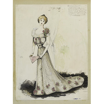 Fashion design - Ballgown for Madame W. Fashion design - Ballgown for Madame W.