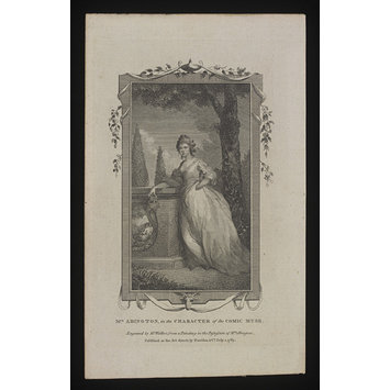Print - Mrs. Abington in the character of the Comic Muse Print - Mrs. Abington in the character of the Comic Muse