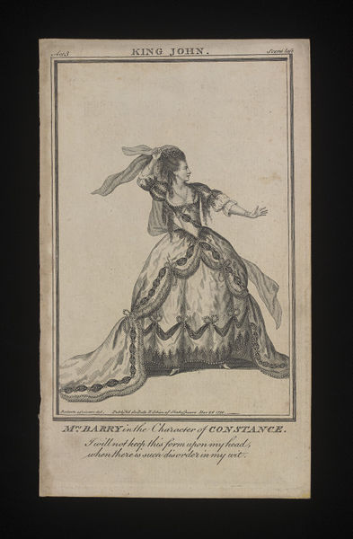 Mrs Barry In The Character Of Constance John Bell And C