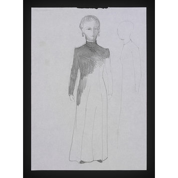 Costume design - Dress with collar Costume design - Dress with collar