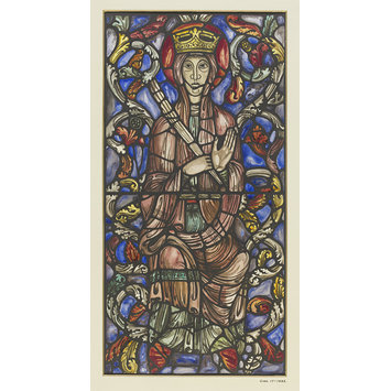 Record drawing of stained glass Record drawing of stained glass